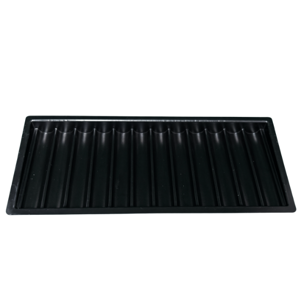 9 Tube Black ASB Plastic