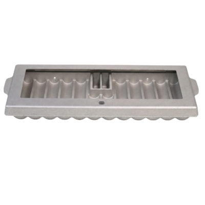 Aluminum 12 Tube Aluminum Poker Tray with Cover