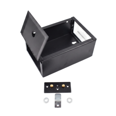 Black Metal 2-Windows w/ Bracket, Bottom Opening