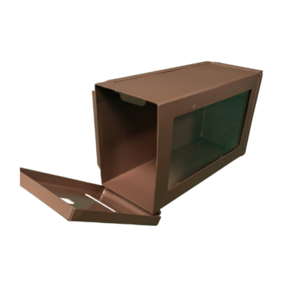 Brown Metal 1 Window With J-Hook