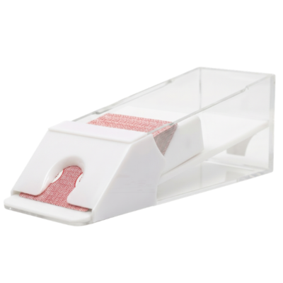 6 Deck Clear with White Trim Shoe