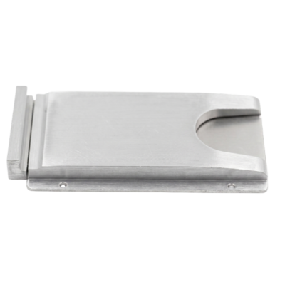 Slim Style Poker Drop-Slide All Silver Polished Aluminum