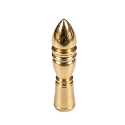 Solid Brass Finial With Bullet Top