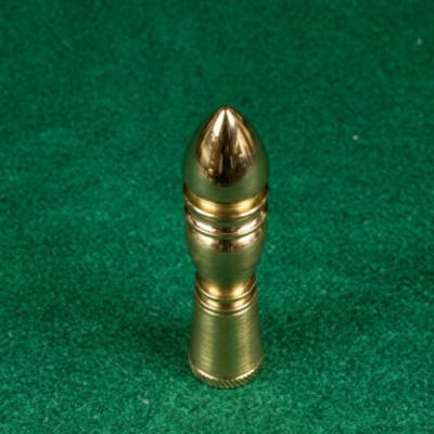 Solid Brass Finial With Bullet Top